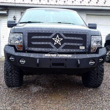 Road Armor 09-14 F150(not Raptor) FRONT STEALTH WINCH BUMPER, SATIN BLACK 66130B